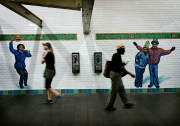 Subway Art and Commuters